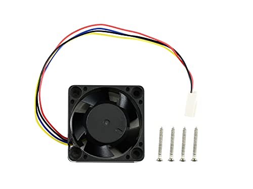 Waveshare Dedicated Cooling Fan for Jetson Nano Developer Kit 5V PWM Speed Adjustment Strong Cooling Air 4PIN Reverse-Proof Connector Cover