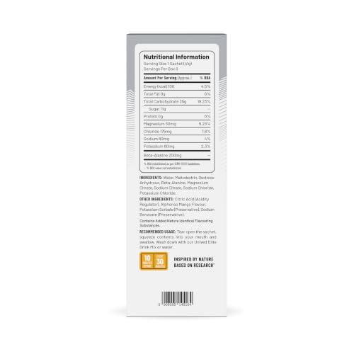Image of Unived Gel, Nutrition Energy Gel for Endurance Athletes, Runners, Cyclists, Triathletes, Ultramarathon Runners, Vegan, Pack of 6 (Alphonso Mango)