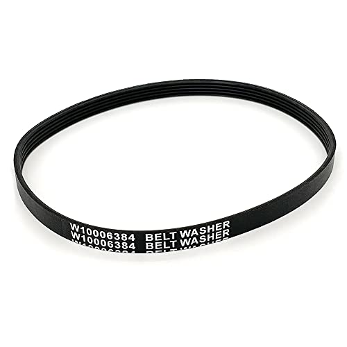 W10006384 Washer Drive Belt Replacement Part for Whirlpool Maytag Kenmore Washers, Top Load Washing Machine Accessories Replaces WPW10006384 WPW10006384VP...