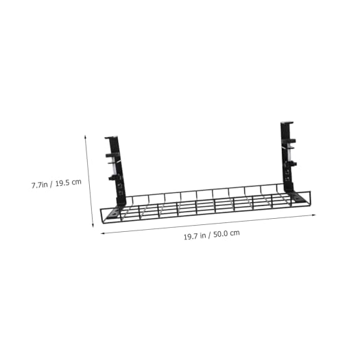 Bandeja de Gestión de Cables Abaodam para Escritorio 500mm Organizador de Cables sin Taladro Soporte para Regleta miniatura 2