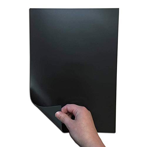 The Magnet Shop® Lot de 10 feuilles de papier ferreux en acier au caoutchouc uni A4 0,5 mm