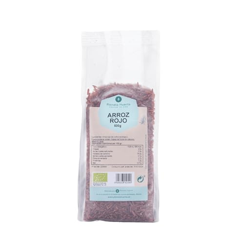PLANETA HUERTO | Arroz Rojo Ecológico Premium 500g Bajo Índice Glucémico, Rico en Antioxidantes y Minerales, Producto Ecológico Certificado