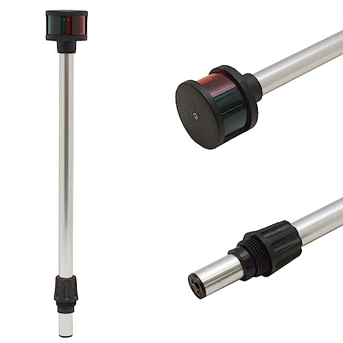 Perko Boat Bow Navigation Light 1612SPL020 | 18 Inch Red/Green 12 Volt