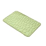 💦ULTRA ABSORBENTE: La óptima absorción de agua de la alfombra de baño DECORUS seca tus pies inmediatamente al pisarla, al mismo tiempo que proteges tus pies del suelo frío. Adicionalmente, protege el suelo de la humedad.
