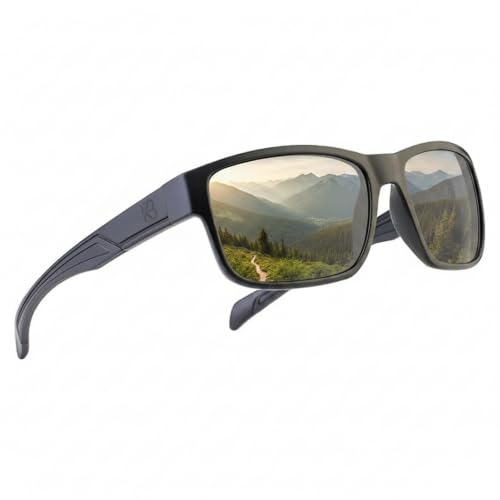 Image of Polarized HD Genuine Glass Sunglasses for Men and Women, Italian Design, Anti-Glare,UV400,Corning True Glass Lenses