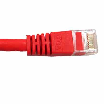 SF Cable 3ft Cat 6A Unshielded (UTP) Ethernet Network Cable, 500MHz, 24AWG - Red