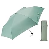 Waterfront 折りたたみ傘 雨傘 CiRiC シリーズ 『 ポケフラット 2.0 折 』 オリーブ 55cm 持続可能なサステナブル素材を使用したオリジナル生地 軽量 約145g + 超撥水 5級 + UVカット 90% ユニセックス U355-0906MC1-B1