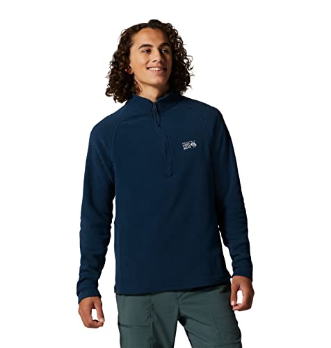 Image of Mountain Hardwear Men's MHW Logo 1 /4 Zip for Travel, Camping, and Casual Wear