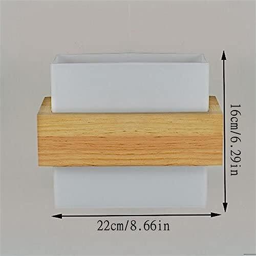Aplique de pared de madera para iluminar pasillos oscuros sin ocupar espacio 7