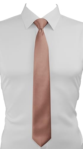 Image of Dibi Solid Color Ties for Men, Formal Mens Ties, Neck Tie, Classic Tie for Boys Women Teens, Wedding Business Costume Necktie