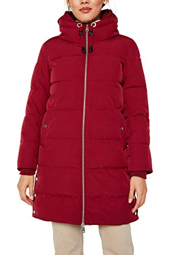 Esprit 119EE1G014 Abrigo, Rojo (Dark Red 610), L para Mujer
