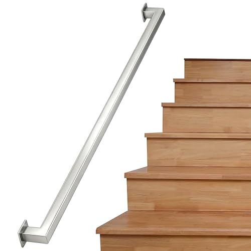 Rampe d'escalier intérieure robuste couleur argent de 5,4m style industriel - 2