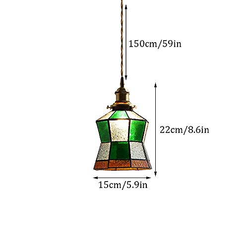 Lámpara de araña de cristal para comedores nostálgicos y decoración retro americana 7