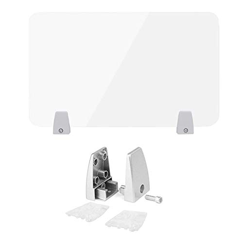 Mampara Divisoria Oficina Estornudo Guardia,Material Acrílico,Anti-Estornudos/Tos/Saliva,Pantalla Protector,Para Mostradores,Escuelas, Tiendas,Cocinas,Separador Transparente,60*40cm/23.6*15.7in