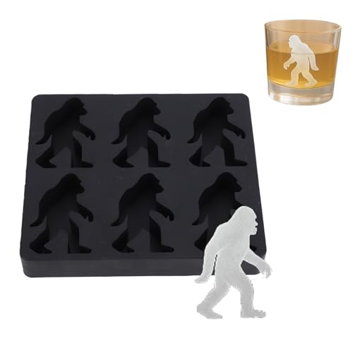 Molde para cubitos de hielo de silicona flexible 6 cavidades miniatura 3
