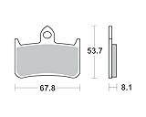  Lucas Bremsbeläge TRW MCB593SV für HONDA CBR 900 RR SC28 92–95 (vorne)