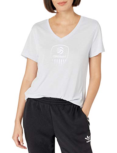 adidas womens USA Volleyball Tee Grey X-Large