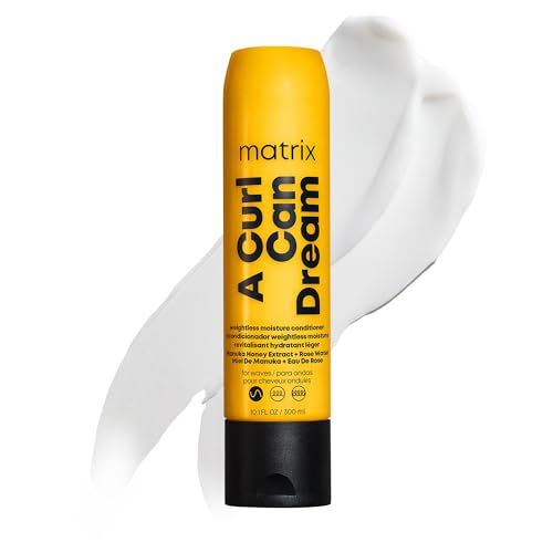Matrix A Curl Can Dream Weightless Moisture Conditioner| For Wavy Hair | All Day Frizz Control | With Manuka Honey Extract and Rose Water | Silicone Free | Luxury Salon Conditioner
