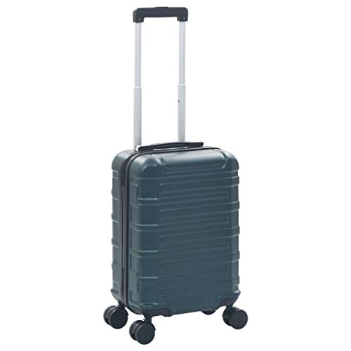 Preisvergleich Produktbild vidaXL Hartschalenkoffer Reisekoffer Gepäck Hartschale Trolley Koffer Rollkoffer Handgepäck Business Reise Grün ABS 4 Rollen Schloss