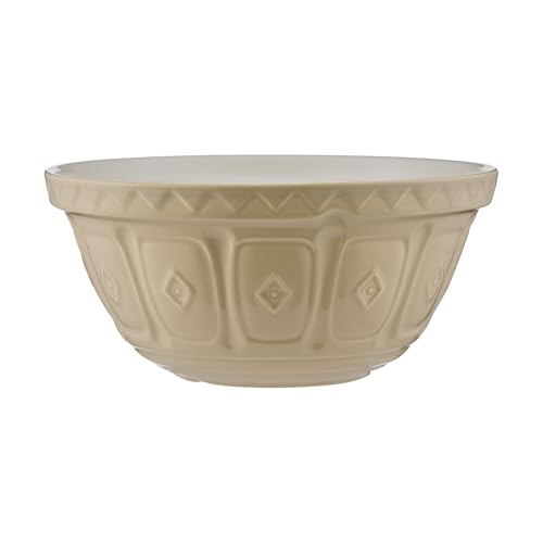 Mason Cash Cane Mixing Bowl Size 9 | Iconic 32cm Earthenware Bowl | 5 Litre Capacity | Dishwasher Safe | Classic British Design