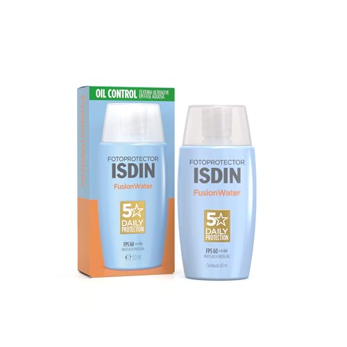 ISDIN Protetor Solar Facial Fusion Water 5 Stars Sem Cor FPS 60-50ml