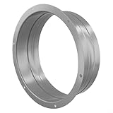 Vibsky Dunstabzugshauben-K-Adapter, 160 mm, mit Rückschlagventil, Metallflansch für Küchenabluftventilator