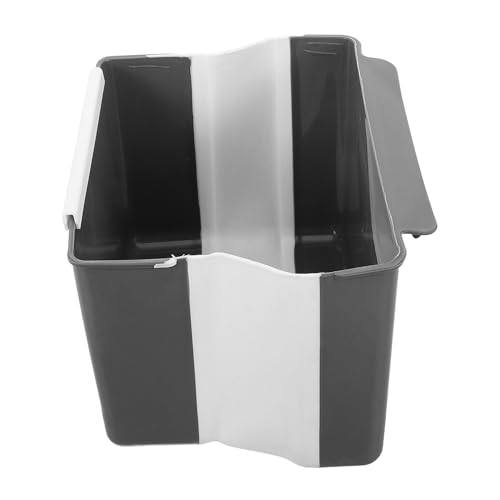 Caneca plegable gris para cocina y baño