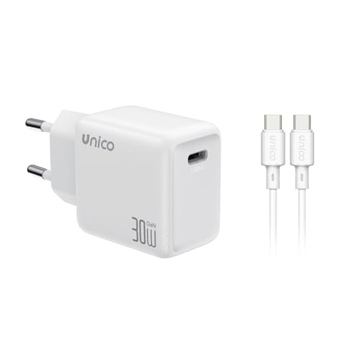 30W Cargador Carga Rapida para iPhone 17 16 15/16 15 Pro/16 15 Pro Max/16 15 Plus/iPad 10 Generación iPad Pro, Cargador USB C Carga Rapida Charger Tipo C Adaptador con 60W Cable USB C 1M