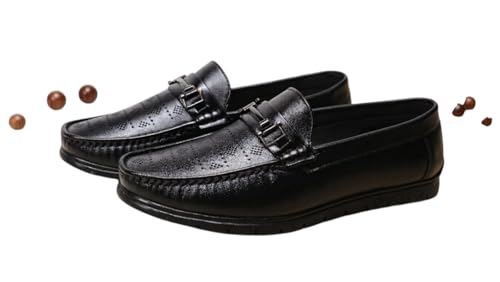 Image of Classic Driving Loafer, Full-Grain Leather, Slip-On, Perforated, Non-Slip Sole, Men's