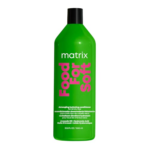 MATRIX Food For Soft Hydrating Conditioner For Dry and Brittle Damaged Hair - Moisturizes Softens & Smooths With Avocado Oil & Hyaluronic Acid Vegan For All Hair Types 32 Fl Oz