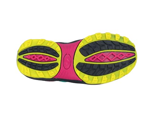 Lico Unisex Fremont Trekking-& Wanderhalbschuhe, Türkis/ Pink/ Lemon, 39 EU