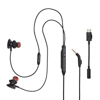 JBL Quantum 50C, kabelgebundenes In-Ear-USB-C-Gaming-Headset mit JBL QuantumSURROUND Sound, Multi-Plattform-Kompatibilität, sprachfokussiertem Mikrofon, Lautstärke-Slider und Stummschaltung, Schwarz – Ansicht 6