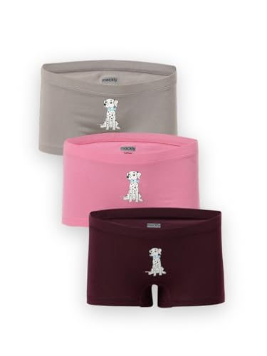 Image of mackly Girls Boxers (Pack of 3) - Cotton Boxer Shorts, Seamless Comfort, Mid Waist Boyshorts Panties
