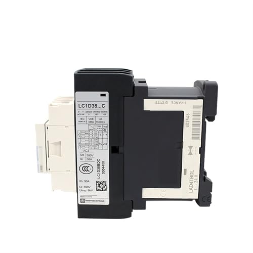 Contacteur tripolaire LC1D38MDC 3P 38A 220VDC pour charges CA