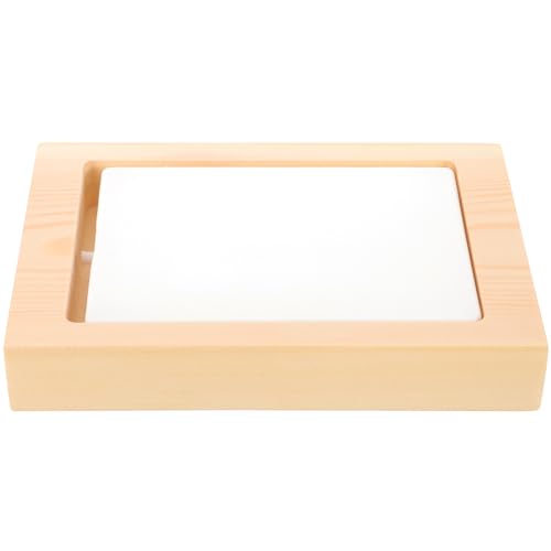 Plato rectangular para sushi con bandeja de madera miniatura 1