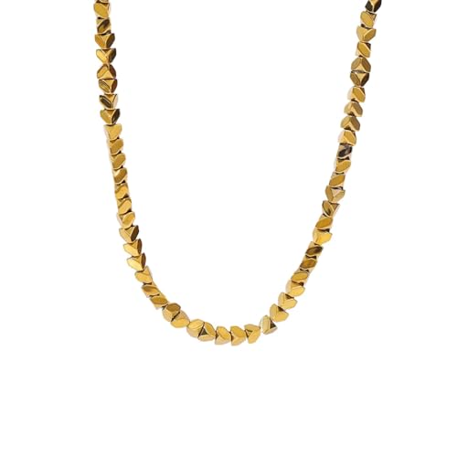 Collier vintage couleur anti-ternissement en chaîne de maillons étanche