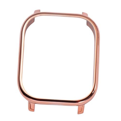 Funda para reloj inteligente Mobestech con marco protector de PC rígido color rosa dorado