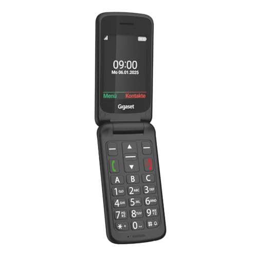 Gigaset GL595 Flip-Mobiltelefon – einfache Bedienung für Senioren, große Tasten &...