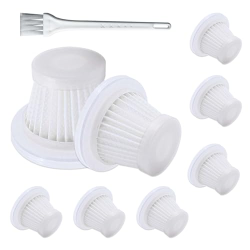 8 Pack lt-117c Multifunction Vacuum Cleaner Filter Replacement Compatible with KMM Handheld Car Vacuum Cleaner Filters, Model LT-117C, Washable Hepa Filter for Car, Home, Office, Pet