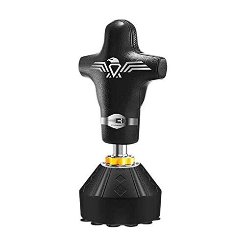 XIAONINGMENGDIAN Boxing Punching Bag, Humanoid Sandbag Boxing Target, Sanda Martial Arts Sports Equipment, Black, 1.6M Heavy vent sandbag (Color : Black)
