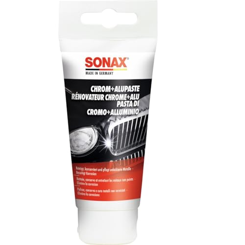 SONAX Pasta lucidante per cromo+alluminio (75 ml) rimuove la corrosione