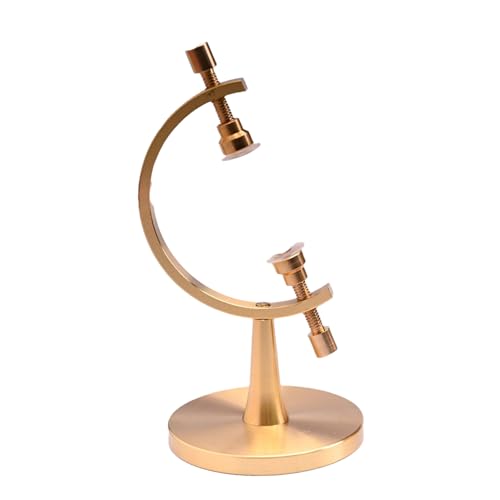 Soporte para pantalla con pinza regulable de 3,4 x 6,6 cm para exhibir gemas con seguridad