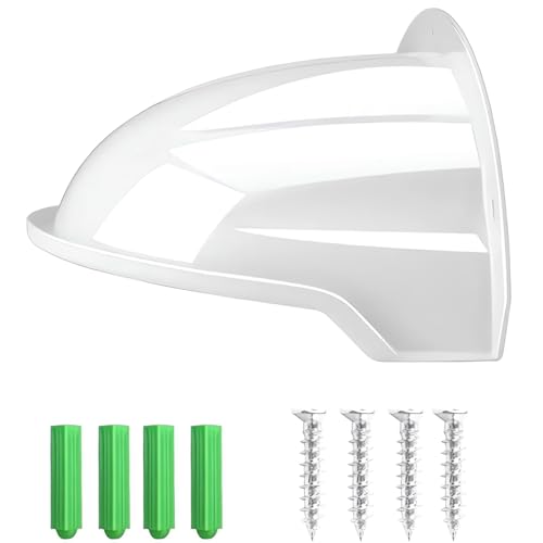 E-HORDE 1 Pack Universal Protector para Cámara de Seguridad, Escudo Protector ABS Resistente a la Intemperie para Cámaras IP, Cubierta de Lluvia y Parasol para Cámara Bala y Domo (Blanco)