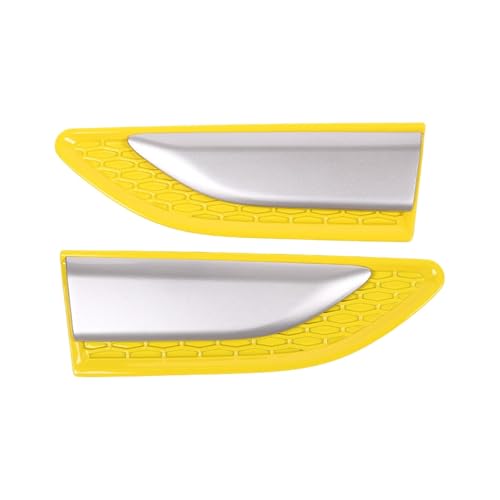 Garniture de ventilation de flux d'air latéral pour Discovery 2015-2019 de couleur jaune