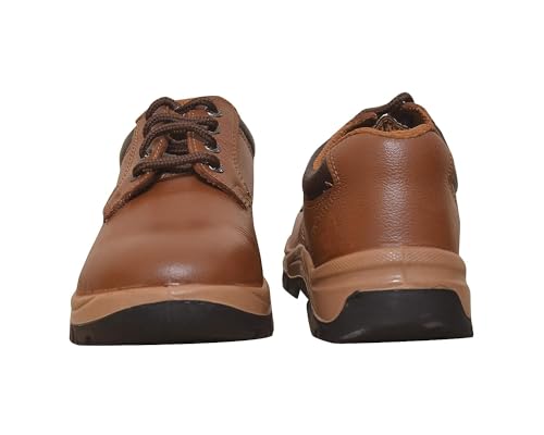 Image of Allen Cooper AC 11102, Limited Edition, Formal Safety Shoe, ISI Marked with is:15298 Part 2, Steel Toe Cap with Impact Resistance of 200J, Tan