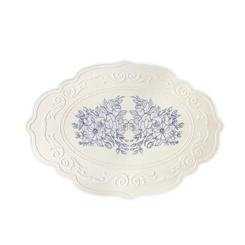 Silicone Carved Dining Mat Retro Pattern Table Mat...