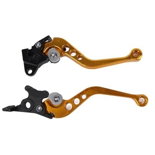 FLBZBLKASL Motorcycle Short Brake Clutch Levers Motorcycle Brake Lever, 1 Pair Aluminum Universal 7/8" Motorbike Clutch Levers Handle 22mm for Suzuki Pit Bike Brake Lever