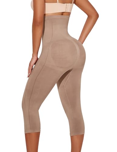 Reviews de Pantalones moldeadores para Mujer los más solicitados. 42 Athlemo - Leggings moldeadores para mujer, con control de abdomen, cintura alta, levantamiento de glúteos, leggings capri más delgados, Sienna, M