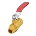 Uenede 2PCS Brass 1/4 Inch NPT Ball Valve 1/4