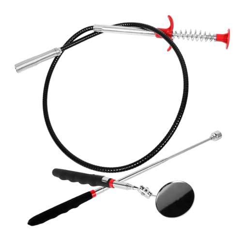 Beatifufu 1 Set Bottom Repair Tools Inspection Mirror for Car Telescoping Inspection Mirror Adjustable Inspection Mirror Telescoping Mirror Telescoping Auto Inspection Mirror Silver